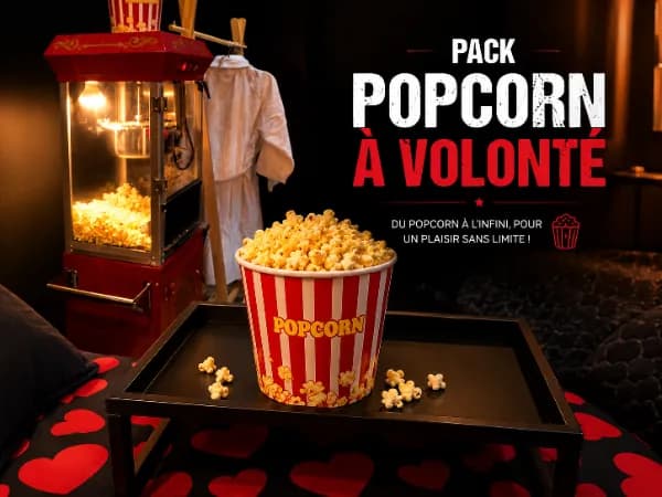 Option Pack Pop-corn à volonté · Cinéma Room Salon-de-Provence